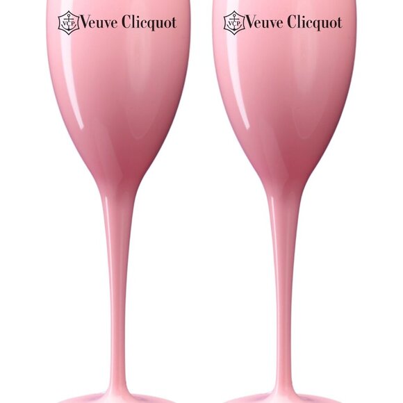 1 Pair of Veuve Clicquot Acrylic Champagne Flutes - Picture 3 of 3